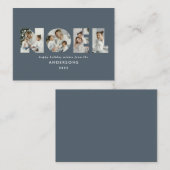 バジェットノールクリスはっきりしたマス4フォトシンプルホリデイ ノートカード (正面/裏面)