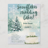 バジェットハイゲスノーフレーク結婚ズケーキブライダルシャワー (正面)