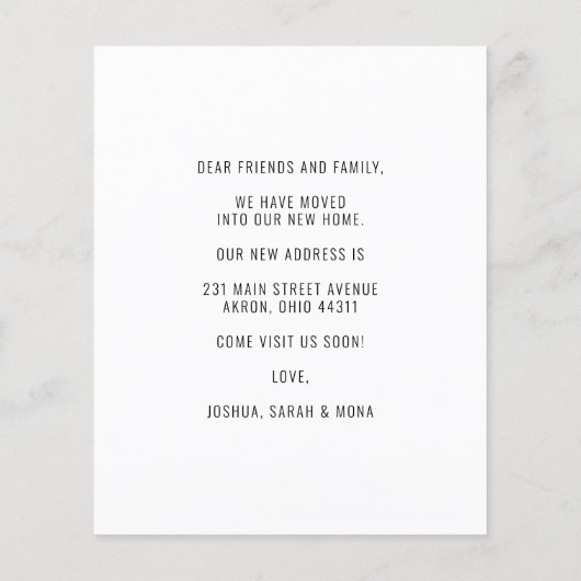 バジェットハウスフォレストウッズ引っ越しました秋ムービング (裏面)