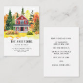 バジェットハウスフォレストウッズ引っ越しました秋ムービング ノートカード (正面/裏面)