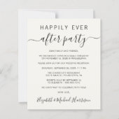 バジェットハッピーエバーアフタークリーム結婚式招待状 (正面)