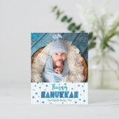 バジェットハッピーハヌッカフォトブルースターズモダンカード (スタンド正面)