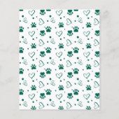 バジェットハッピーパウカスタムリデイズPETドッグホリデーカード (裏面)