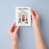 バジェットハッピーホリデーズカントリーホームクリスマスカード チラシ (手)