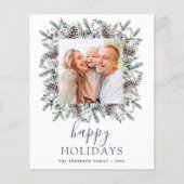 バジェットハッピーホリデーズクリスマスダスティブルーフォト (正面)