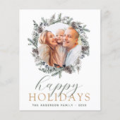 バジェットハッピーホリデーズクリスマスダスティブルーフォトF チラシ (正面)