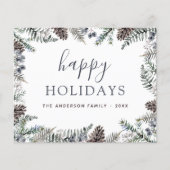 バジェットハッピーホリデーズクリスマスダスティブルー (正面)