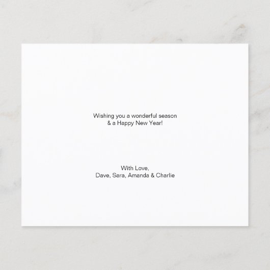 バジェットハッピーホリデーズファミリーフォトコラージュ2023 (裏面)