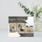 バジェットハッピーホリデーズフォトカードモダン抽象芸術 (スタンド正面)