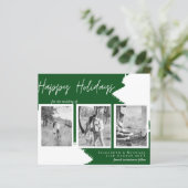 バジェットハッピーホリデーズフォトカードモダン抽象芸術 (スタンド正面)