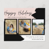バジェットハッピーホリデーズフォトカードモダン抽象芸術 (正面)