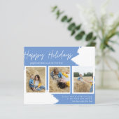 バジェットハッピーホリデーズフォトカードモダン抽象芸術 (スタンド正面)