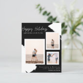 バジェットハッピーホリデーズフォトカードモダン抽象芸術 (スタンド正面)