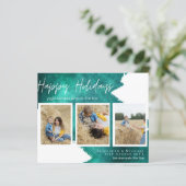 バジェットハッピーホリデーズフォトカードモダン抽象芸術 (スタンド正面)