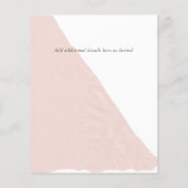 バジェットハッピーホリデーズフォトカードモダン抽象芸術 チラシ (裏面)