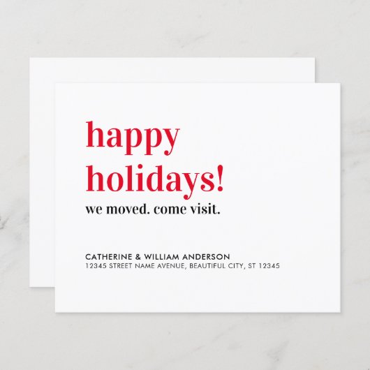 バジェットハッピーホリデーズ引っ越しました訪問引越 (正面/裏面)