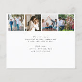 バジェットハッピーホリデー数々のフォトホリデーカード (裏面)