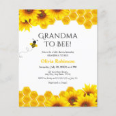 バジェットハニカムグランドビーベイビーシャワー招待状 (正面)