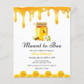バジェットハニーメイドトゥビーブライダルシャワー招待状 (正面)