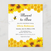 バジェットハニーメイドトゥビーブライダルシャワー招待状 (正面)