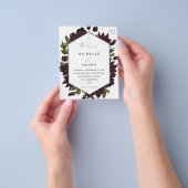 バジェットハロウィンパープル結婚フローラ チラシ (手)