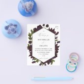 バジェットハロウィンパープル結婚フローラ チラシ (シングル)