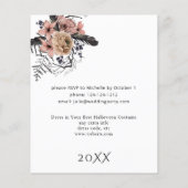 バジェットハロウィーンクラウンピンクブラックフローラパーティーWhi (裏面)