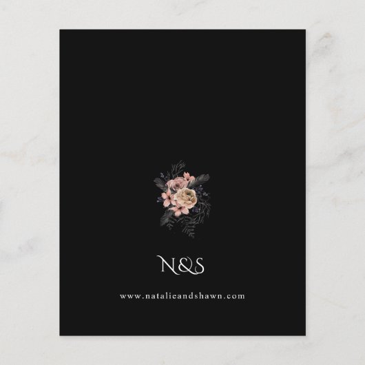 バジェットハロウィーンクラウンピンクブラック結婚フローラズB チラシ (裏面)