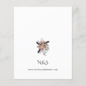 バジェットハロウィーンクラウンピンク&ブラックフローラ結婚ズ チラシ (裏面)