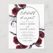 バジェットハロウィーンゴシックブラックブルゴーニュ結婚ーズ (正面)