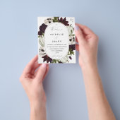 バジェットハロウィーンパープルフローラ&スカル結婚ズW チラシ (手)