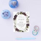 バジェットハロウィーンパープルフローラ&スカル結婚ズW チラシ (シングル)