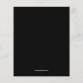 バジェットハロウィーンブラックスパイダー誕生日招待状 (裏面)