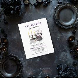 バジェットハロウィーンリトルブベビーシャワー招待状 チラシ