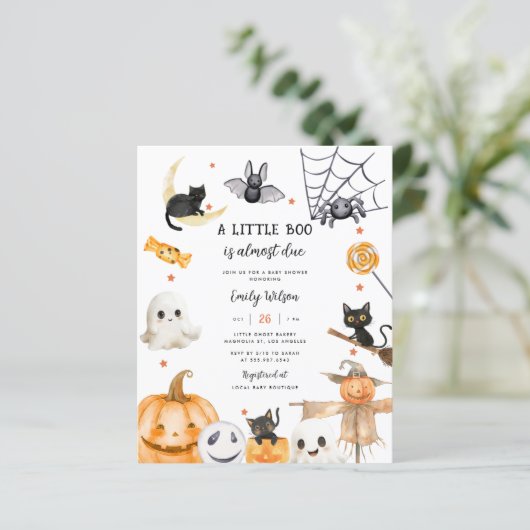 バジェットハロウィーン幽霊小さなブーブベイビーシャワー (スタンド正面)