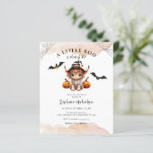 バジェットハロウィーン牛リトルブベビーシャワー招待状 (スタンド正面)