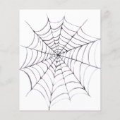 バジェットハロウィーン秋ダーク結婚式招待状 チラシ (裏面)