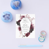 バジェットハロウィーン結婚式招待状フライヤー チラシ (シングル)