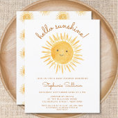 バジェットハローサンシャインベビーシャワー招待状