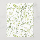 バジェットハローリトルワンベビーシャワー招待状 (裏面)