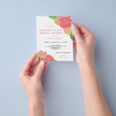 バジェットハワイアンルアウ(ハワイ式宴会)トロピカルブライダルシャワー チラシ (手)