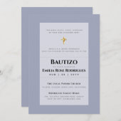 バジェットバウティゾバウティスモバプテスマ《キリスト教》洗礼式や命名式招待状 招待状 (正面/裏面)
