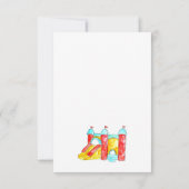 バジェットバウンスジャンプキッズト遊ランポリン誕生日 ノートカード (裏面)