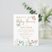 バジェットバタフライドライブによるベビーシャワーの招待 (スタンド正面)