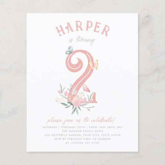 バジェットバタフライフェアユータリーガールバースデーパーティー (正面)