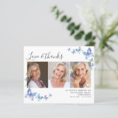 バジェットバタフライフォト葬儀サンキューカード (スタンド正面)