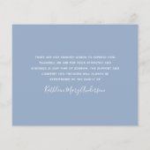 バジェットバタフライフォト葬儀サンキューカード (裏面)