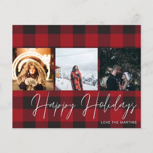 バジェットバッファローチェック3写真ハッピーホリデー チラシ (正面)