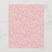 バジェットバニーウォーターカラーピンク&金ゴールド誕生日パーティー (裏面)