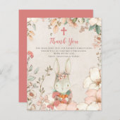 バジェットバニーガール《キリスト教》洗礼式や命名式バプテススマ (正面/裏面)